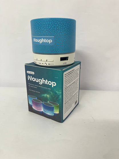 Noughtop Portable Mini Speaker, Super Bass Stereo Rechargeable Speaker with LED Lights