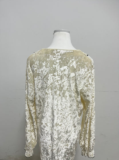 Novangle Sleepwear Velvet Ruffled Loungewear Jacket Gentle Texture Retro Elegance A Luxurious Choice for Home Relaxation