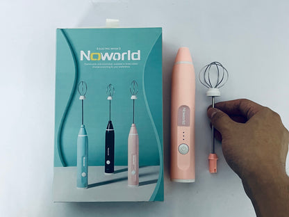 Noworld Mini Mixer Handheld,Cordless Electric Beater Whisk for Egg, Milk, Coffee and Baby Food,Strong Three Speed Adjustable