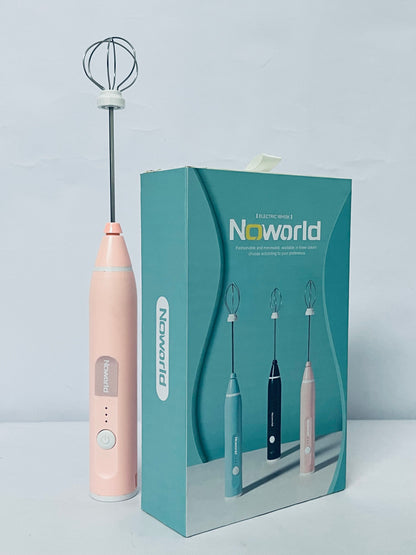Noworld Mini Mixer Handheld,Cordless Electric Beater Whisk for Egg, Milk, Coffee and Baby Food,Strong Three Speed Adjustable