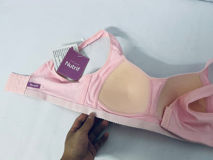 Nutrif Nursing Bra for Breastfeeding, Hands-Free Pumping & Nursing Maternity Bra, Seamless Wireless Adjustable Comfortable Breastfeeding Bra for Pregnant Women