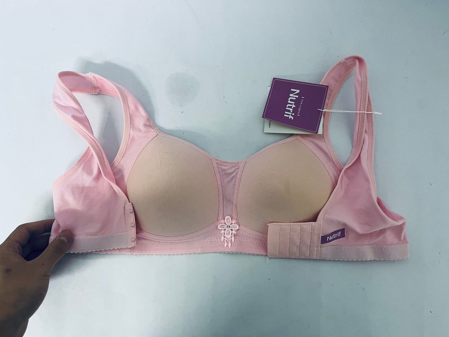 Nutrif Nursing Bra for Breastfeeding, Hands-Free Pumping & Nursing Maternity Bra, Seamless Wireless Adjustable Comfortable Breastfeeding Bra for Pregnant Women