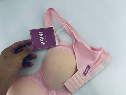 Nutrif Nursing Bra for Breastfeeding, Hands-Free Pumping & Nursing Maternity Bra, Seamless Wireless Adjustable Comfortable Breastfeeding Bra for Pregnant Women