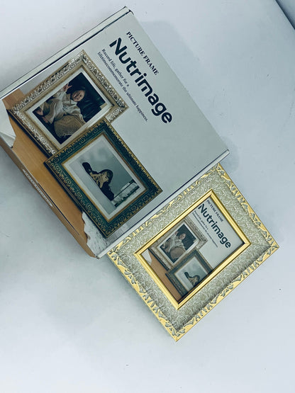 Nutrimage Picture Frame Glitter, Gold Bling 5 by 7 Photo Frames with HD Real Glass, for Wall or Tabletop Display, Family Friends Wedding Christmas Day Gift (Gold)