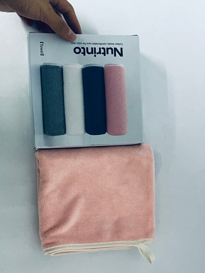 Nutrinto 1set Soft Microfiber Spa Towels Comfortable Headcloth Chest Towel Pillow Cover for Salon Use Highly Absorbent Quick Drying for Hair Drying and Beauty Treatments