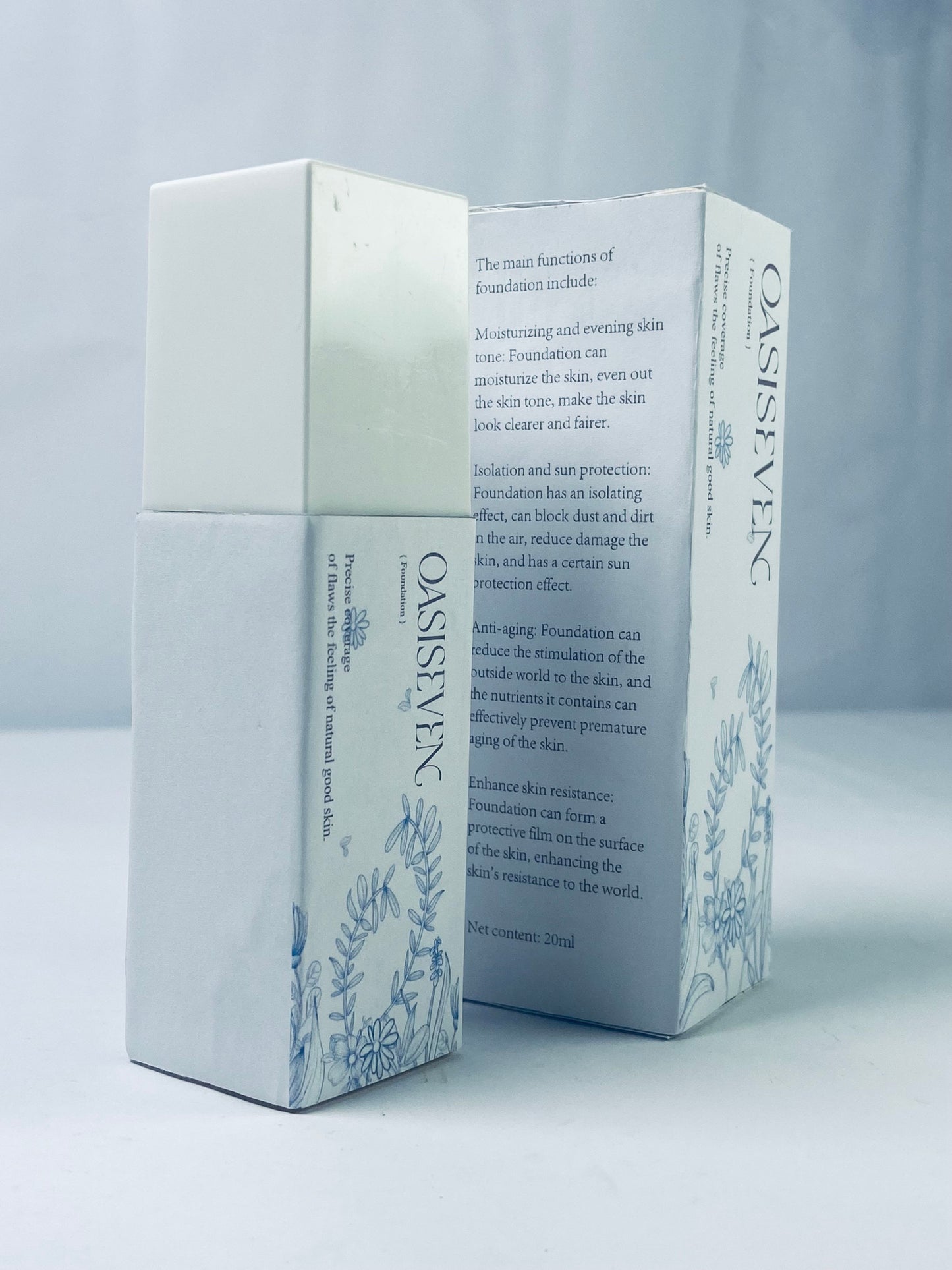 OASISEVEN Liquid foundation (mizu-oshiroi) Finish Foundation, Improves Uneven Skin Tone, Lightweight, Medium Coverage & Semi-Matte, Vegan & Cruelty-Free
