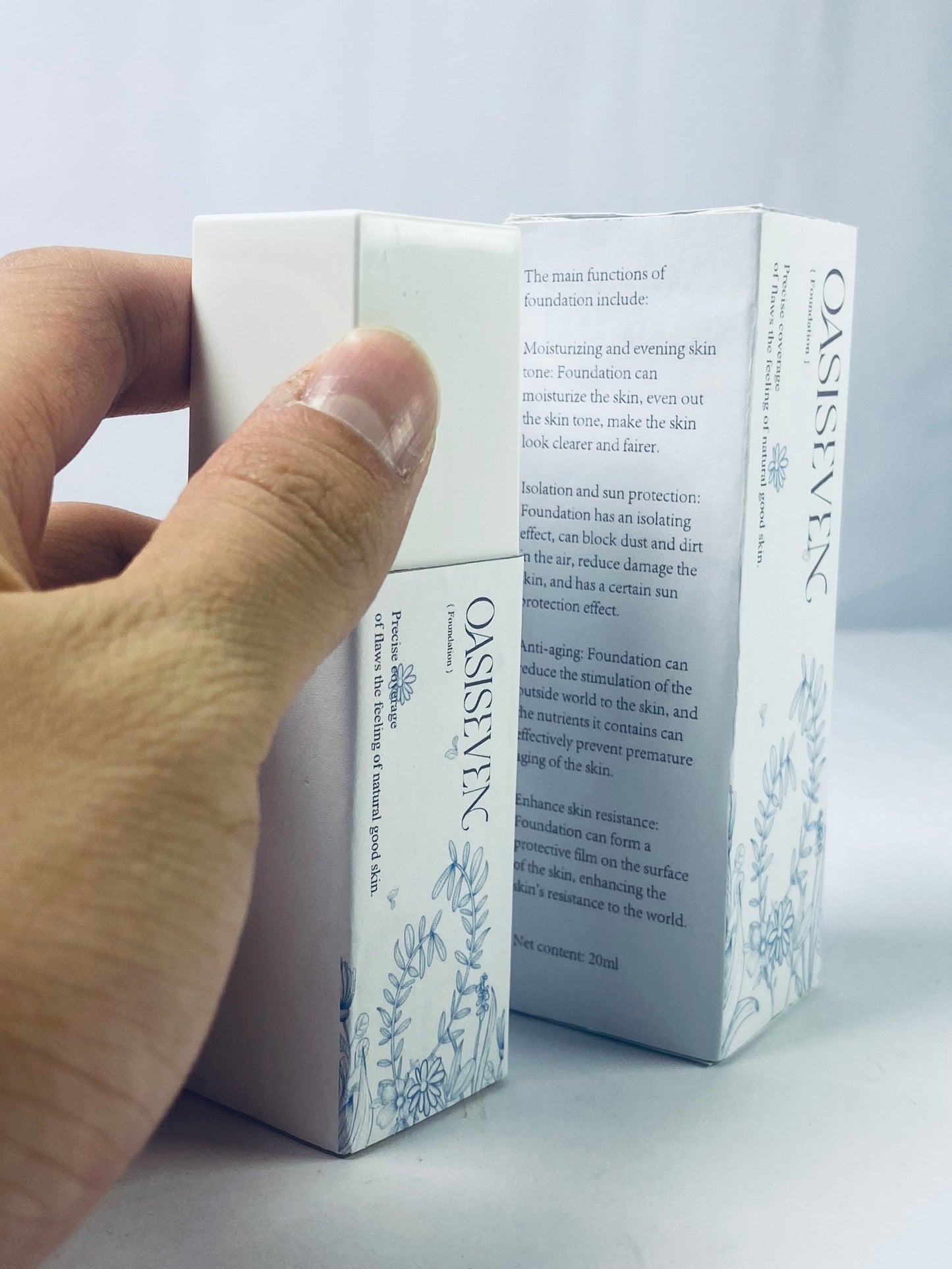 OASISEVEN Liquid foundation (mizu-oshiroi) Finish Foundation, Improves Uneven Skin Tone, Lightweight, Medium Coverage & Semi-Matte, Vegan & Cruelty-Free