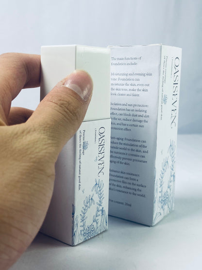 OASISEVEN Liquid foundation (mizu-oshiroi) Finish Foundation, Improves Uneven Skin Tone, Lightweight, Medium Coverage & Semi-Matte, Vegan & Cruelty-Free