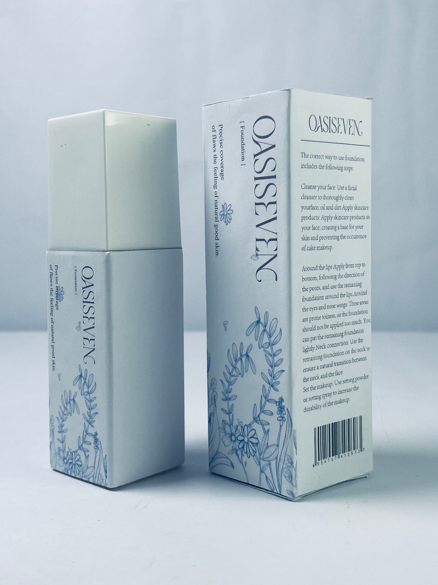 OASISEVEN Liquid foundation (mizu-oshiroi) Finish Foundation, Improves Uneven Skin Tone, Lightweight, Medium Coverage & Semi-Matte, Vegan & Cruelty-Free