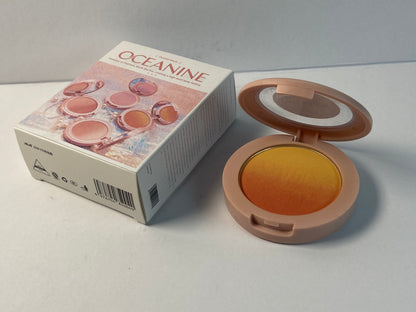 OCEANINE Baked Blush - Bella Bellini (0.12 Ounce) Vegan, Cruelty-Free Powder Blush - Shape, Contour & Highlight Face for a Shimmery or Matte Finish