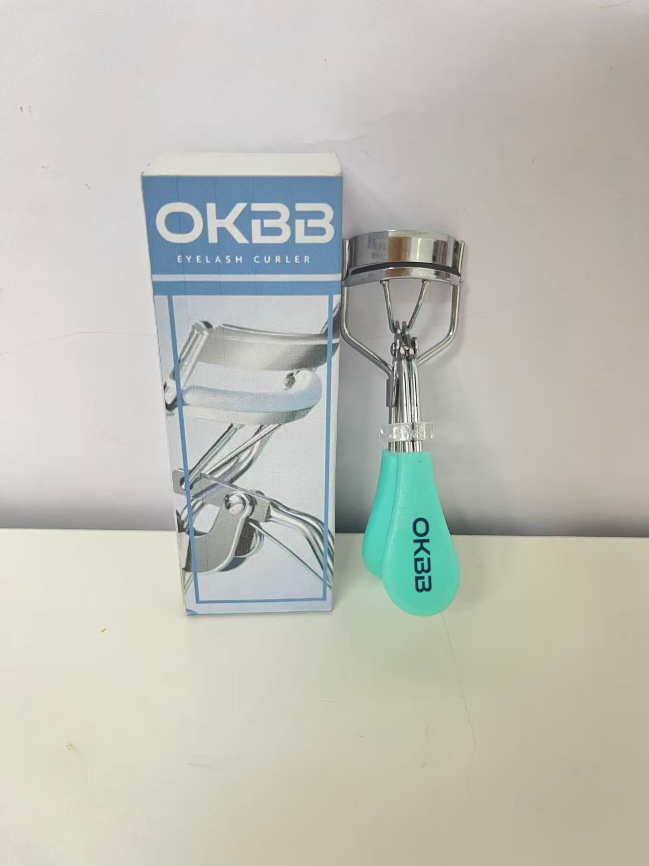 OKBB Eyelash Curler - Comfort-Grip Mint Green for Pain-Free Lash Shaping