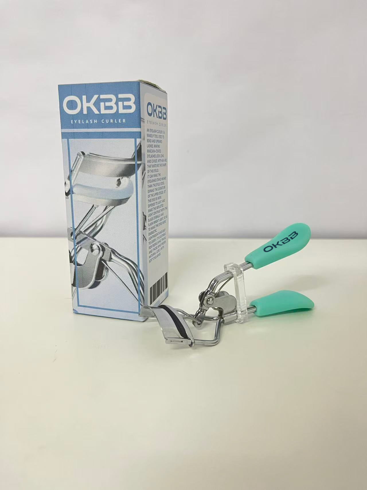 OKBB Eyelash Curler - Comfort-Grip Mint Green for Pain-Free Lash Shaping