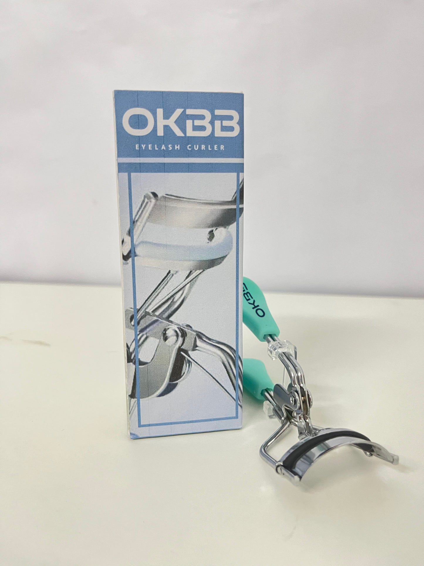 OKBB Eyelash Curler - Comfort-Grip Mint Green for Pain-Free Lash Shaping