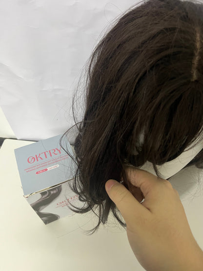 OKTRY Long Wavy Wig — Synthetic Hairpiece with Natural Layered Texture