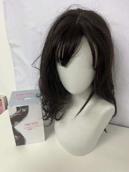OKTRY Long Wavy Wig — Synthetic Hairpiece with Natural Layered Texture
