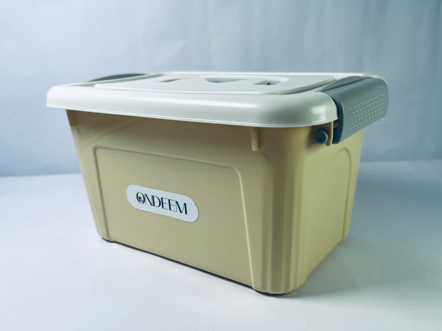 ONDEEM Plastic Storage Bins with Lids Large Storage Box with Handle Stackable Containers for Organizing，Reusable containers for efficient storage
