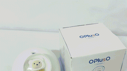 OPlusO Humidifiers White Ultrasonic Cool Mist Humidifier, 1 Gallon Auto Shut-Off for Large Room, Baby Nursery, Bedroom Office, Clear & White