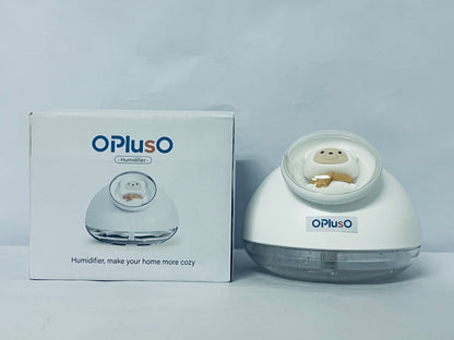 OPlusO Humidifiers White Ultrasonic Cool Mist Humidifier, 1 Gallon Auto Shut-Off for Large Room, Baby Nursery, Bedroom Office, Clear & White