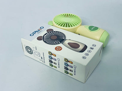 OPlusO Electric fans Mini Handheld Fan Cute Cartoon Animal Fans Soft Foam Blades Battery Powered for Student Panda Kitten