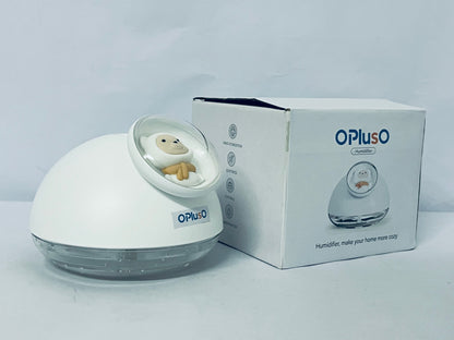 OPlusO Humidifiers White Ultrasonic Cool Mist Humidifier, 1 Gallon Auto Shut-Off for Large Room, Baby Nursery, Bedroom Office, Clear & White
