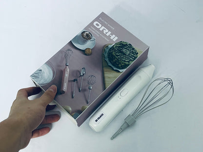 ORHI Powerful Milk Frother & Egg Beater - Powerful Electric Handheld Frother