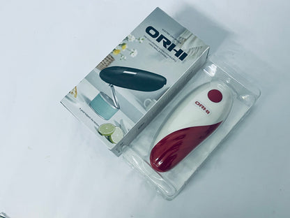 ORHI Electric Can Opener, Effortless One-Touch Operation with Safety Smooth Edge, Battery Powered Automatic Can Opener for All Can Sizes Best for Seniors, Arthritis