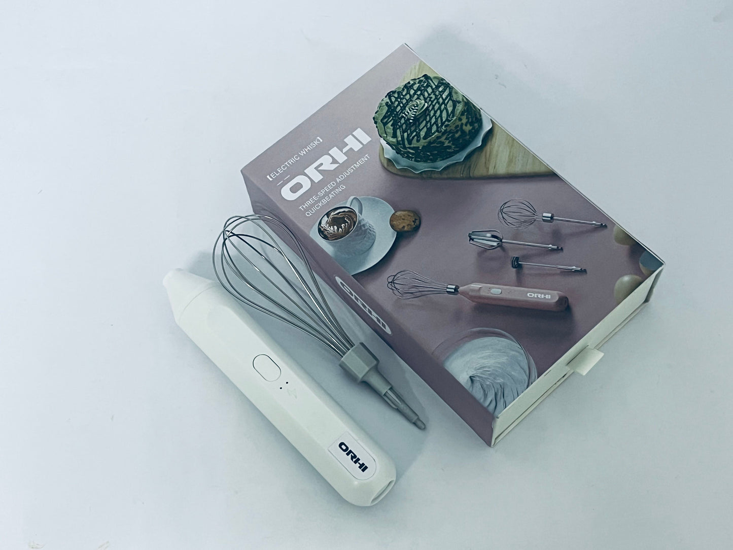 ORHI Powerful Milk Frother & Egg Beater - Powerful Electric Handheld Frother