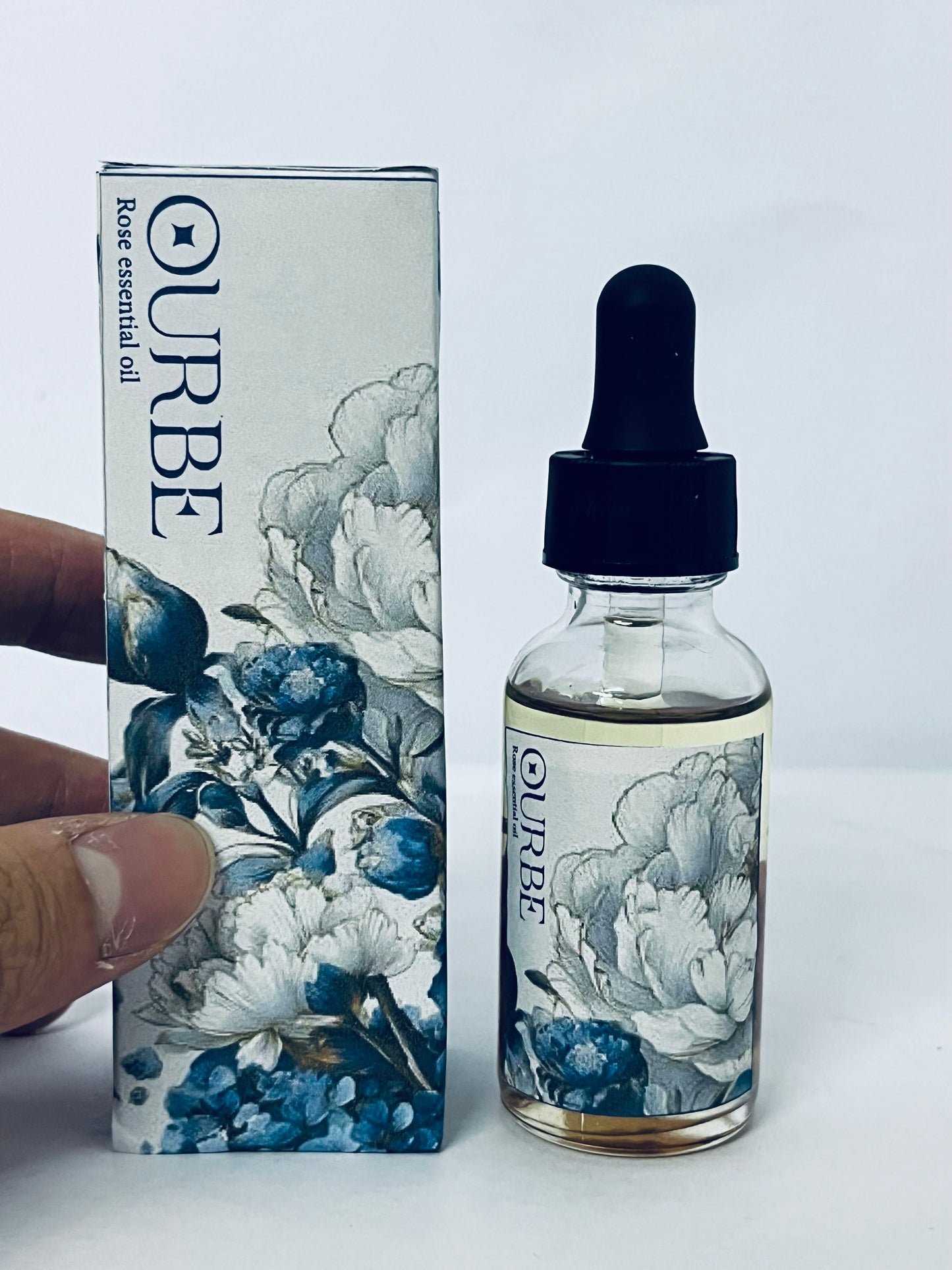 OURBE Rose Essential Oil - 100% Pure Natural Aromatherapy Oil for Diffuser, Skincare, Relaxation (10ml)