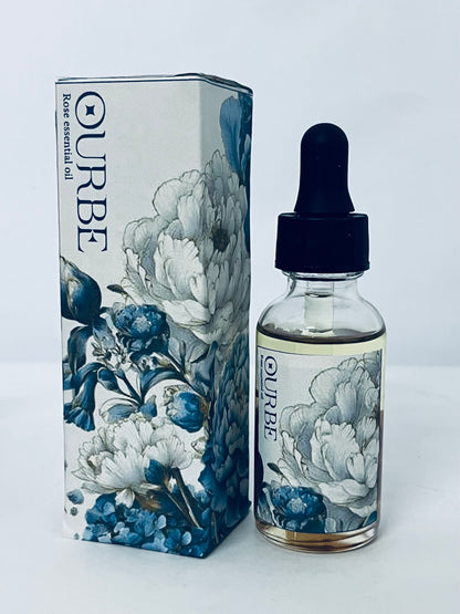 OURBE Rose Essential Oil - 100% Pure Natural Aromatherapy Oil for Diffuser, Skincare, Relaxation (10ml)