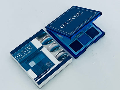 OURBE 9-Color Blue Eyeshadow Palette - Matte, Shimmer & Glitter Finishes, Highly Pigmented Long-Lasting Eye Shadow for Daily & Party Looks
