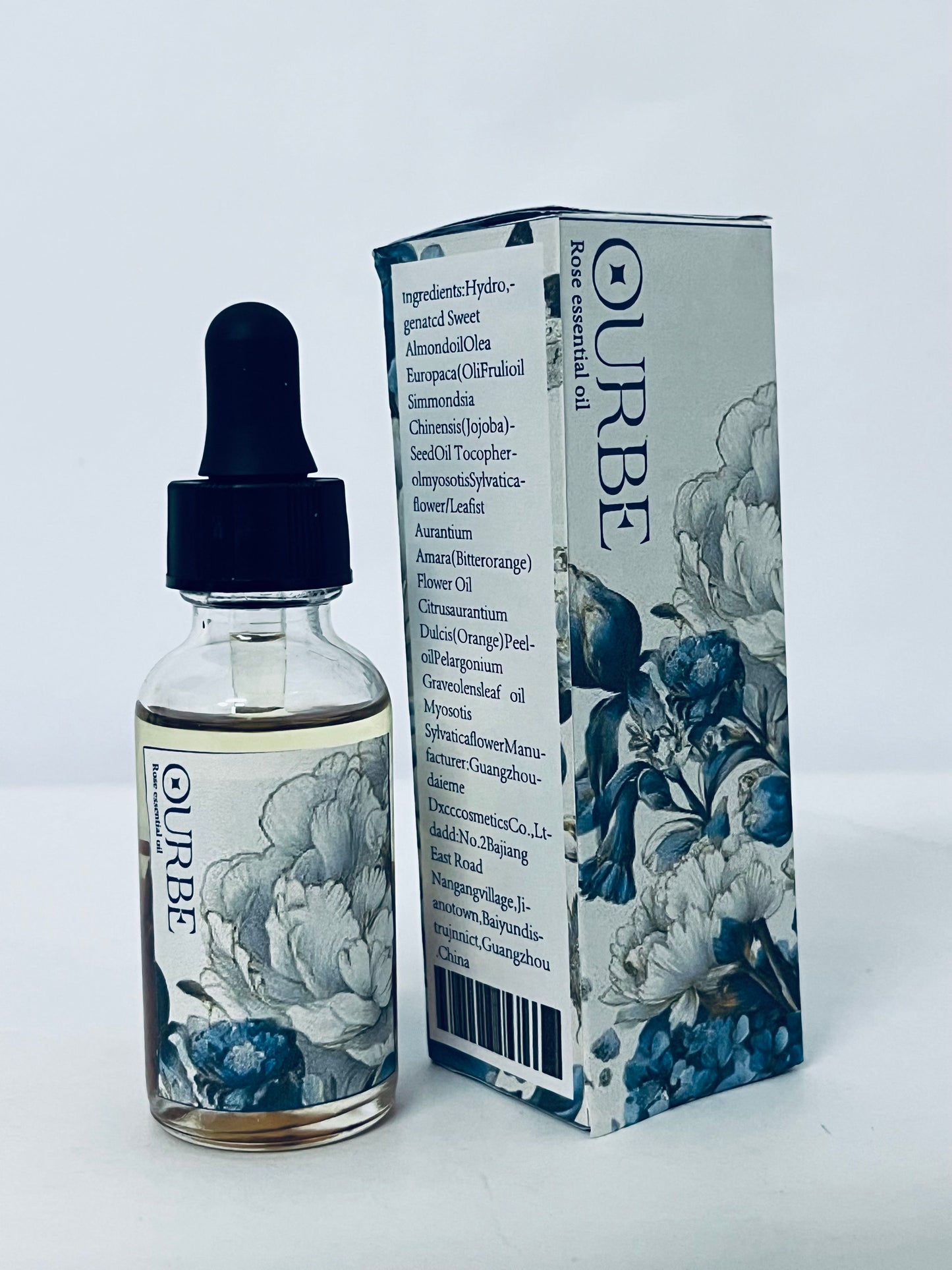 OURBE Rose Essential Oil - 100% Pure Natural Aromatherapy Oil for Diffuser, Skincare, Relaxation (10ml)