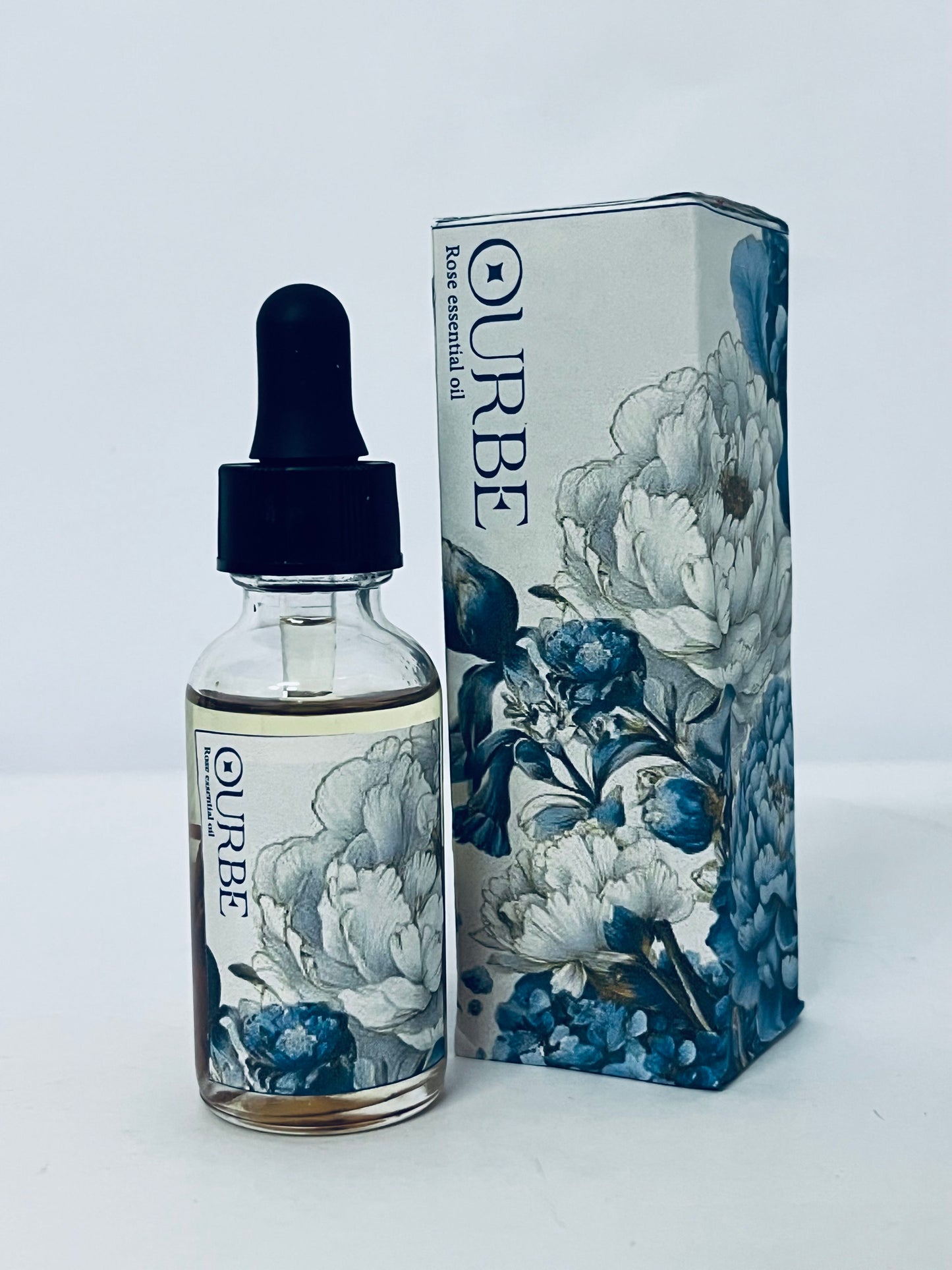 OURBE Rose Essential Oil - 100% Pure Natural Aromatherapy Oil for Diffuser, Skincare, Relaxation (10ml)