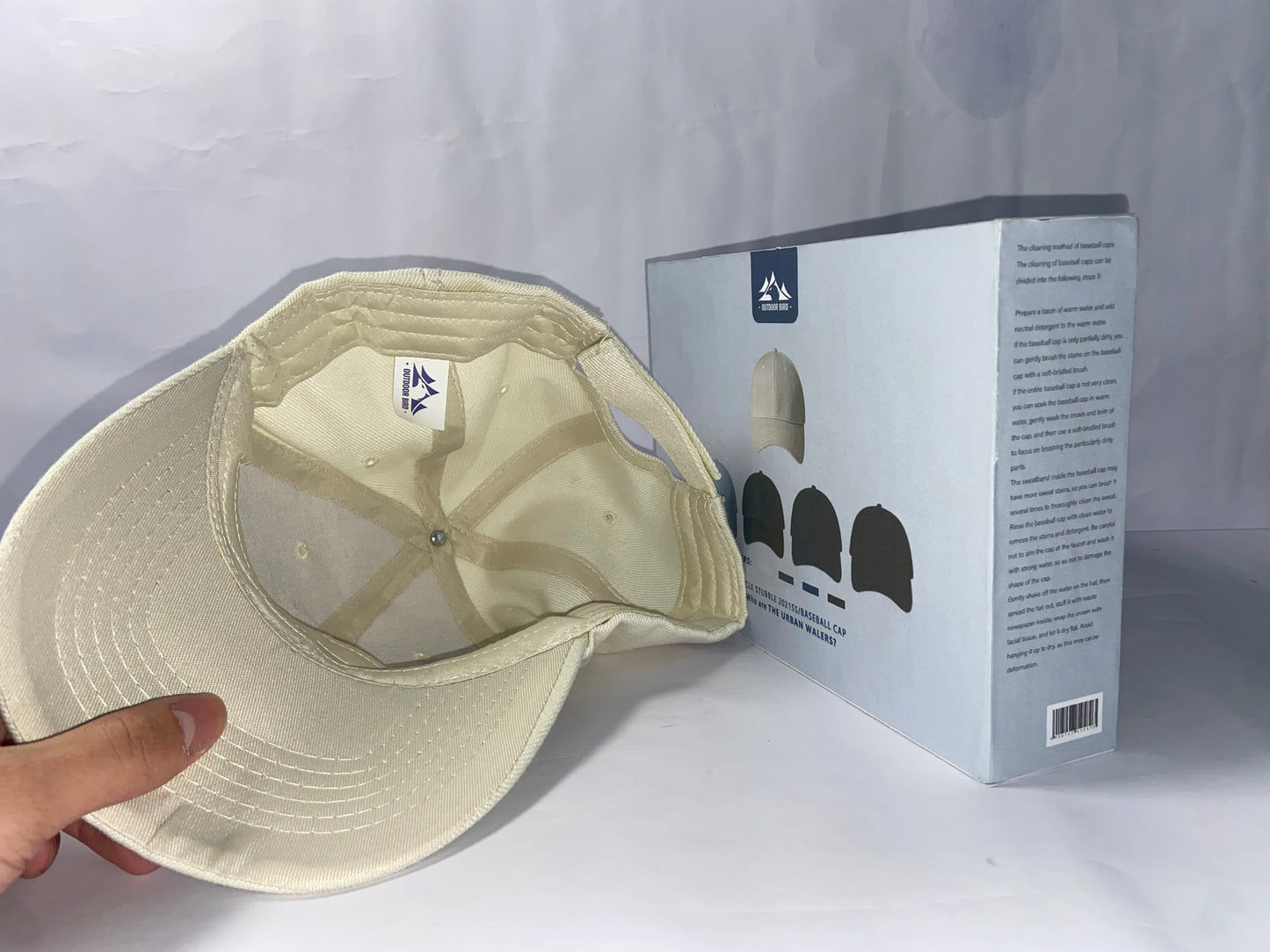 OUTDOOR BIRD Hats Mens Womens Baseball Cap - Adjustable Classic Plain Dad Hat for Running Golf Outdoor Sports