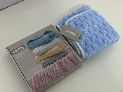 【Oasisky Striped Microfiber Towel】—— Cozy Blend of Softness & Absorbency