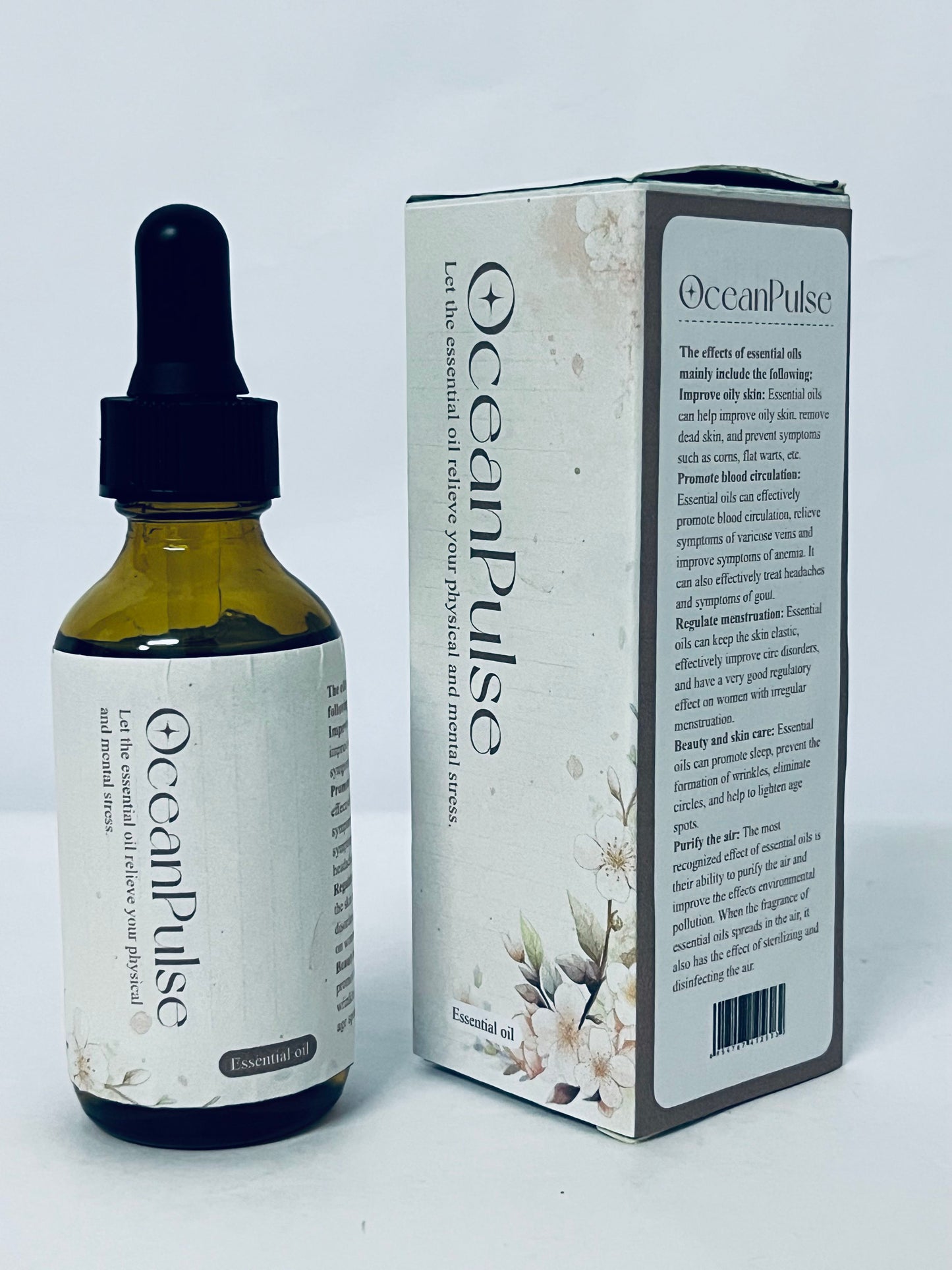 OceanPulse Natural Refreshing floral fragrance Ideal for Aromatherapy, Diffuser & Topical Use