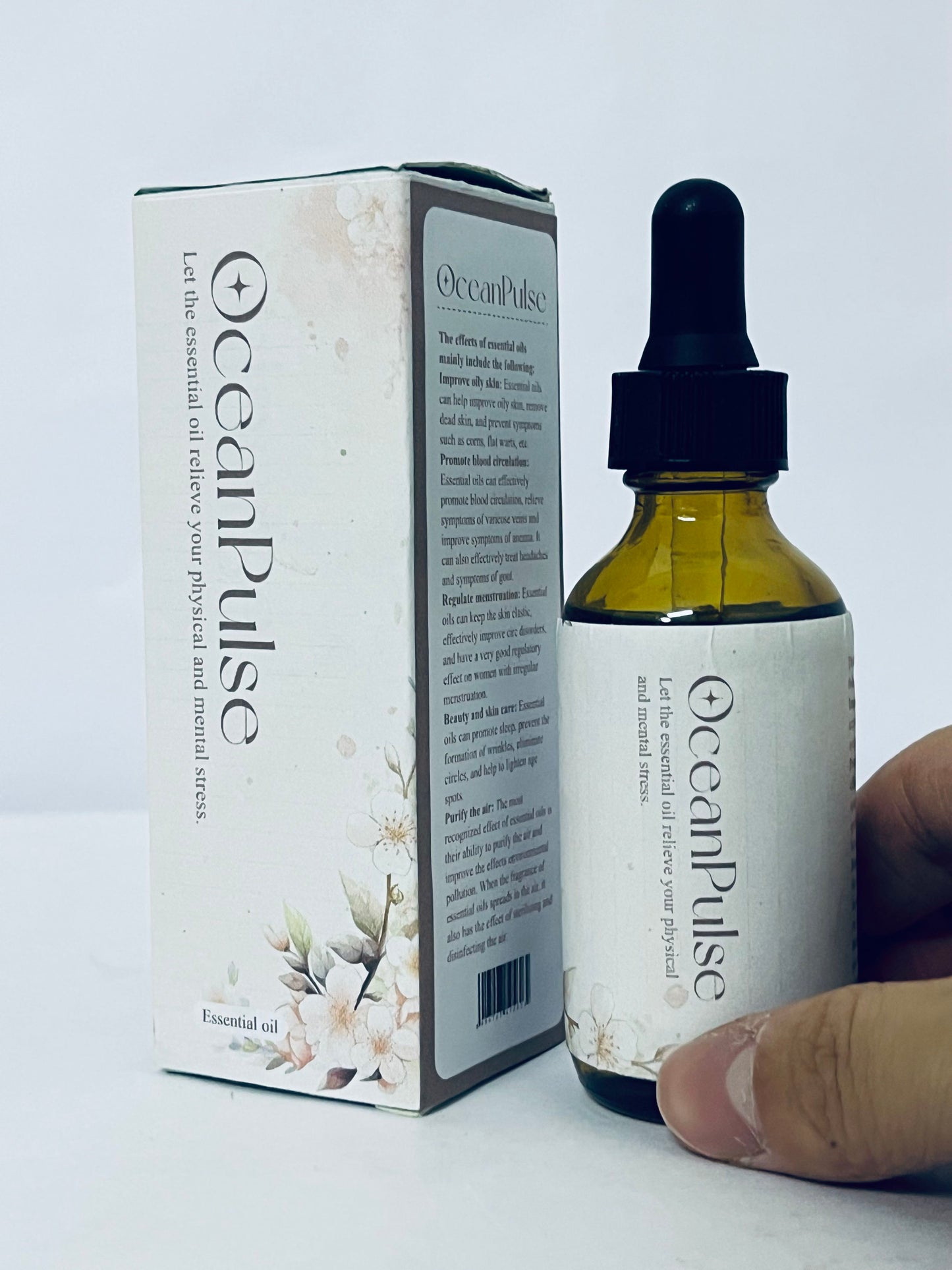 OceanPulse Natural Refreshing floral fragrance Ideal for Aromatherapy, Diffuser & Topical Use
