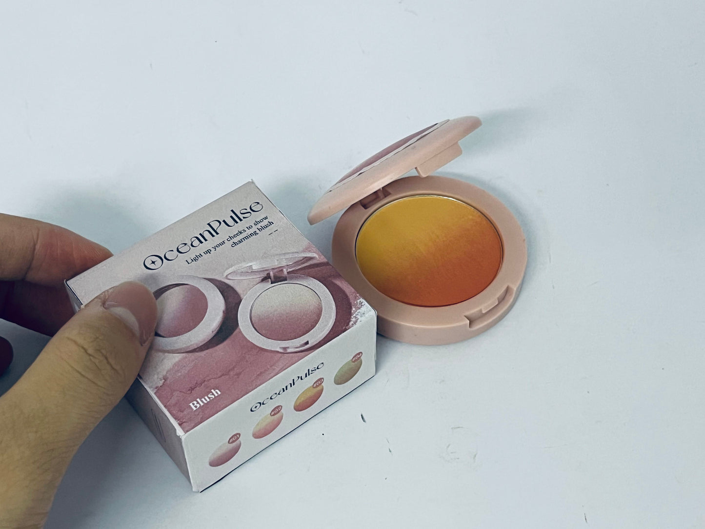 OceanPulse Two Tone Pigmented Buildable Pressed Mineral Powder Matte Fresh Finish for All Skin Color
