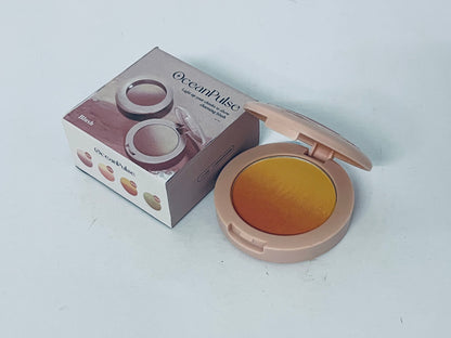OceanPulse Two Tone Pigmented Buildable Pressed Mineral Powder Matte Fresh Finish for All Skin Color