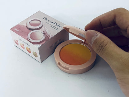 OceanPulse Two Tone Pigmented Buildable Pressed Mineral Powder Matte Fresh Finish for All Skin Color