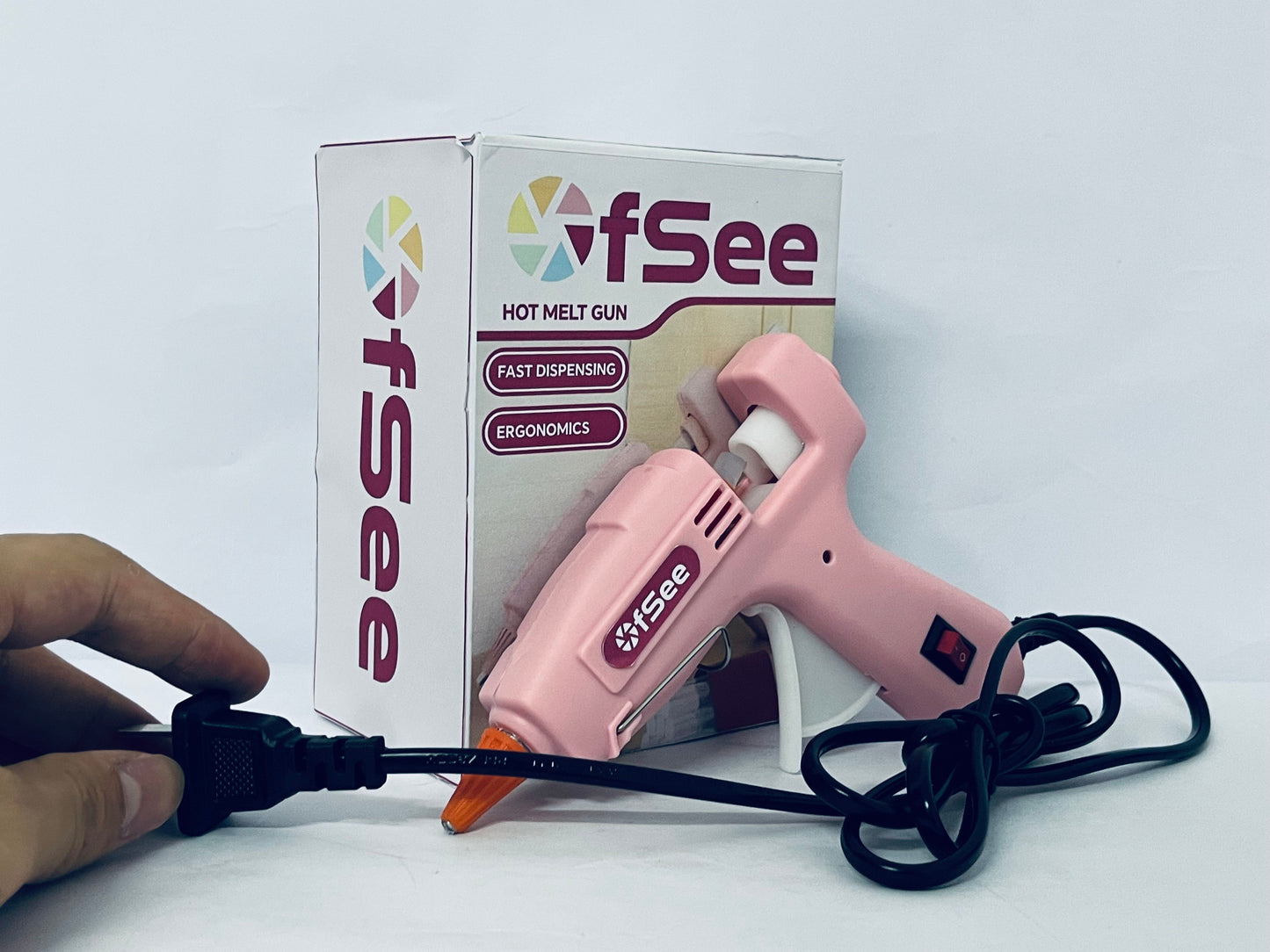 OfSee Hot Glue Gun - Dual Temp, Precision Nozzle, and Easy Squeeze Trigger