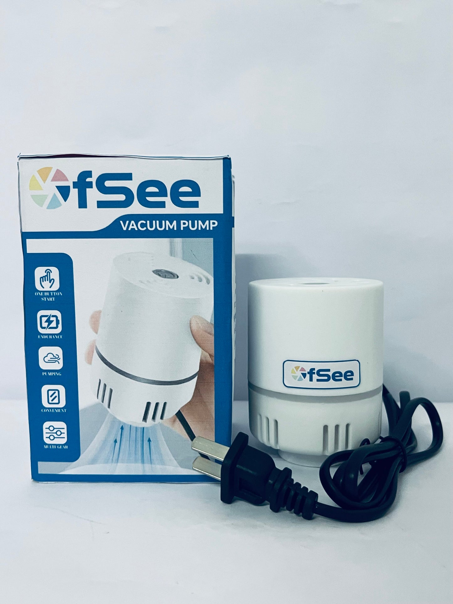 OfSee Vacuum Pump for Storage Bags, Vacuum Bag Pump for Compression Clothing, Quilts, Portable Storage Bag Pump with 1.5 inches Outlet, Fits Most Compression Bags (Storage Bag Not Included)