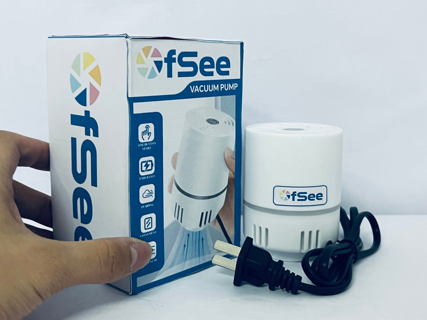 OfSee Vacuum Pump for Storage Bags, Vacuum Bag Pump for Compression Clothing, Quilts, Portable Storage Bag Pump with 1.5 inches Outlet, Fits Most Compression Bags (Storage Bag Not Included)