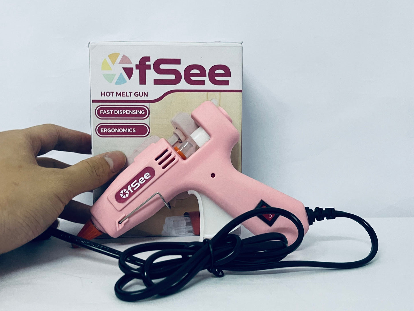 OfSee Hot Glue Gun - Dual Temp, Precision Nozzle, and Easy Squeeze Trigger