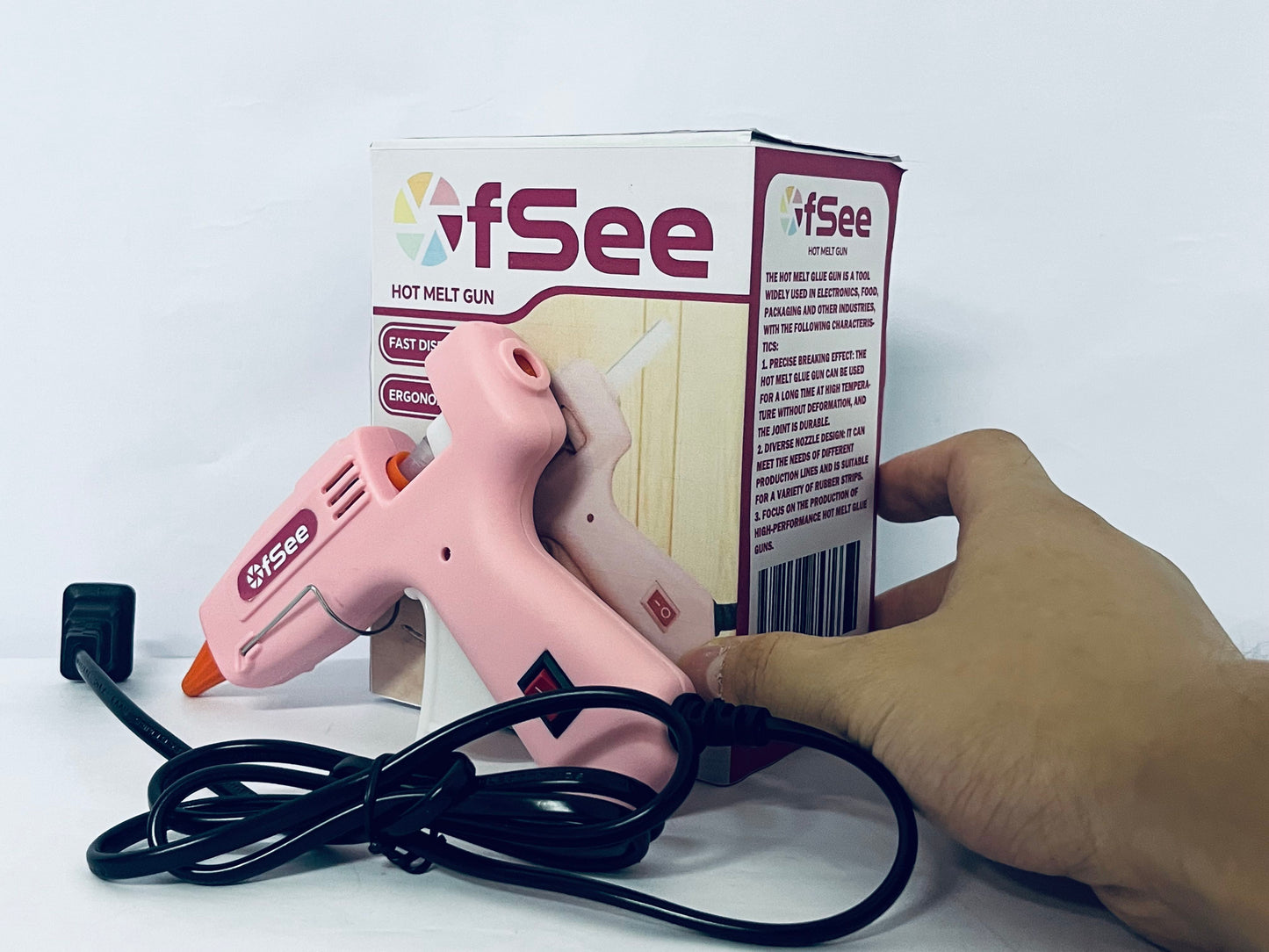 OfSee Hot Glue Gun - Dual Temp, Precision Nozzle, and Easy Squeeze Trigger