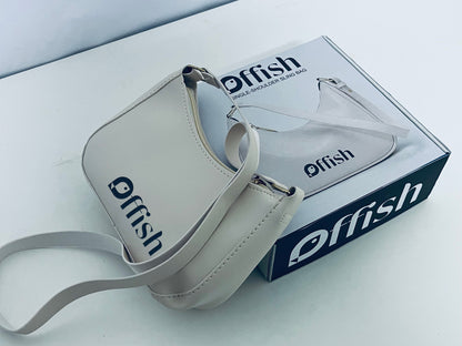 Offish Stylish Single-Shoulder Sling Bag, Retro Minimalist Versatile High-Quality Leather Crossbody Bag for Women, Daily Commute & Casual Storage