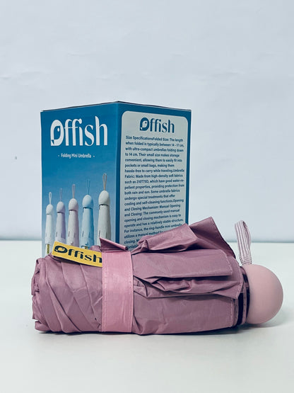 Offish Folding Mini Umbrella: Pocket-Sized Convenience for Rain or Shine