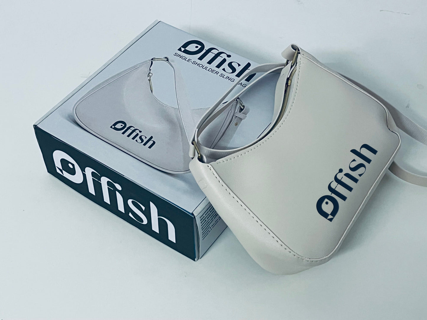 Offish Stylish Single-Shoulder Sling Bag, Retro Minimalist Versatile High-Quality Leather Crossbody Bag for Women, Daily Commute & Casual Storage