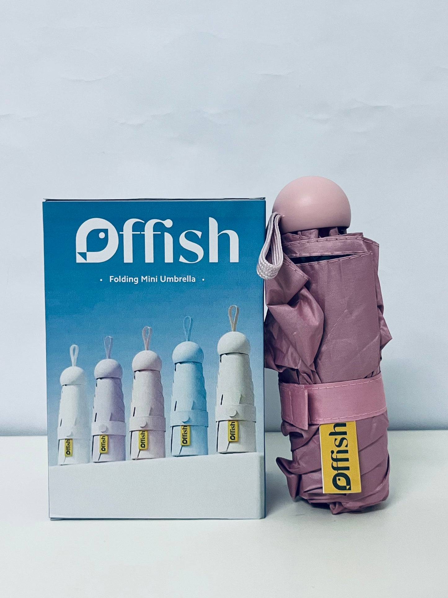 Offish Folding Mini Umbrella: Pocket-Sized Convenience for Rain or Shine