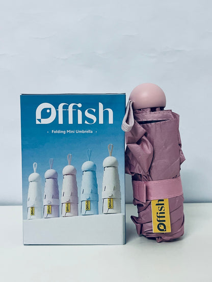 Offish Folding Mini Umbrella: Pocket-Sized Convenience for Rain or Shine