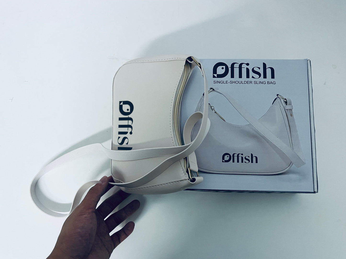 Offish Stylish Single-Shoulder Sling Bag, Retro Minimalist Versatile High-Quality Leather Crossbody Bag for Women, Daily Commute & Casual Storage